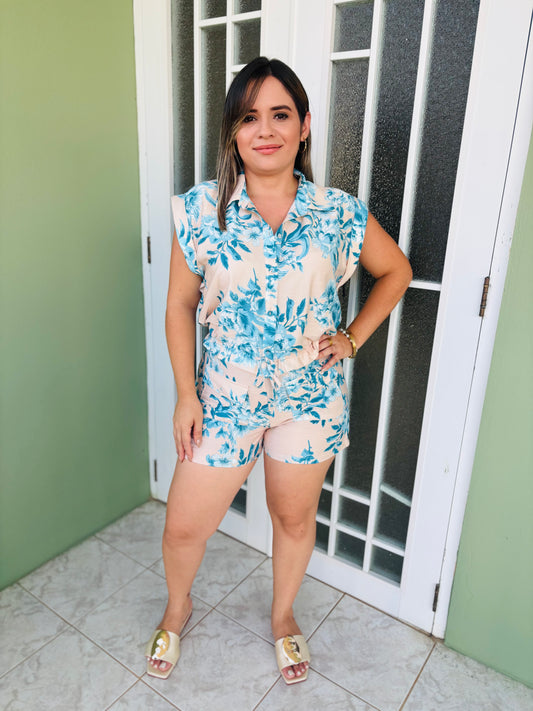 Set Floral  Mint
