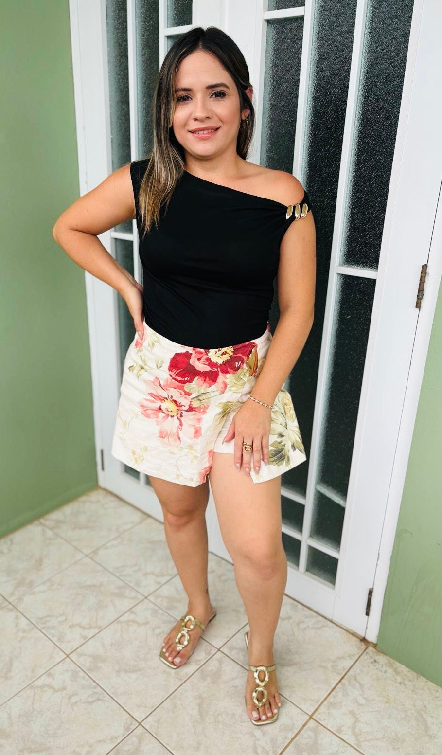 Skort floral