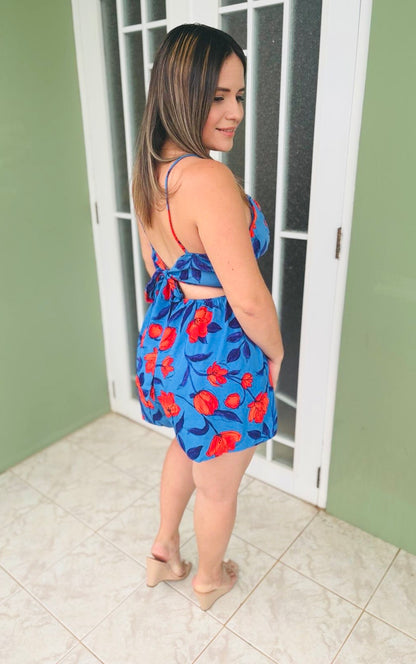 Romper Navy floral