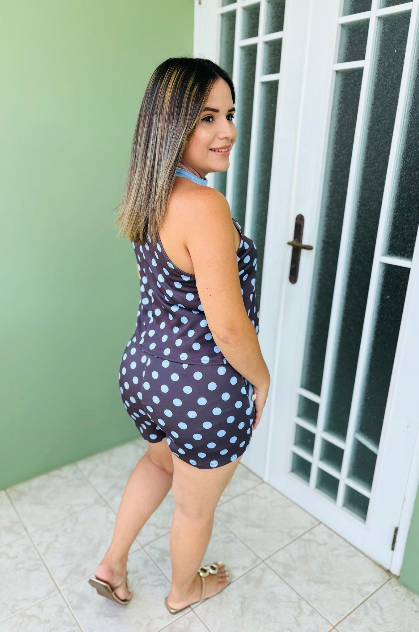 Set polka dots