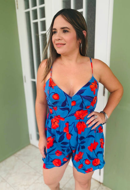 Romper Navy floral