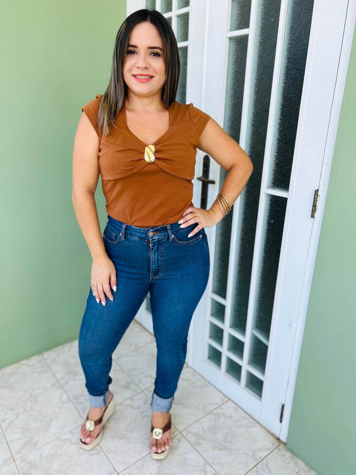 T-shirt Brown